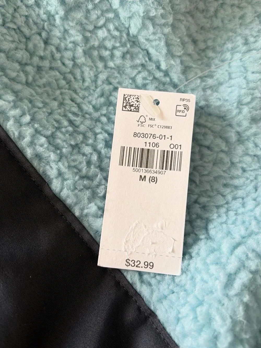 Old Navy Boys Light Blue Sherpa Jacket